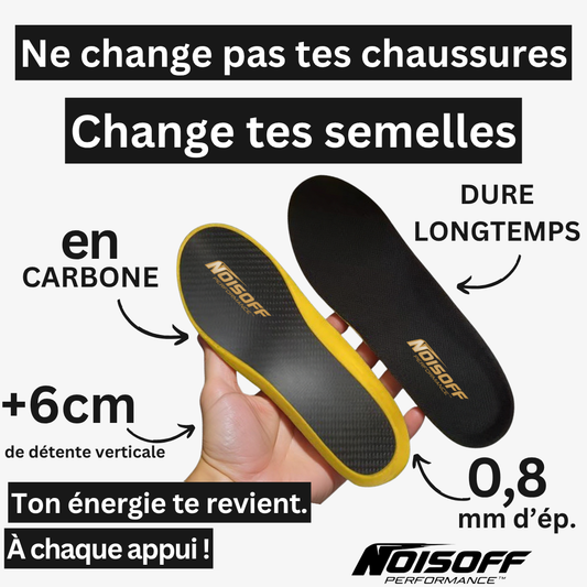 NOISOFF Performance™ - Semelles en Carbone Sportives