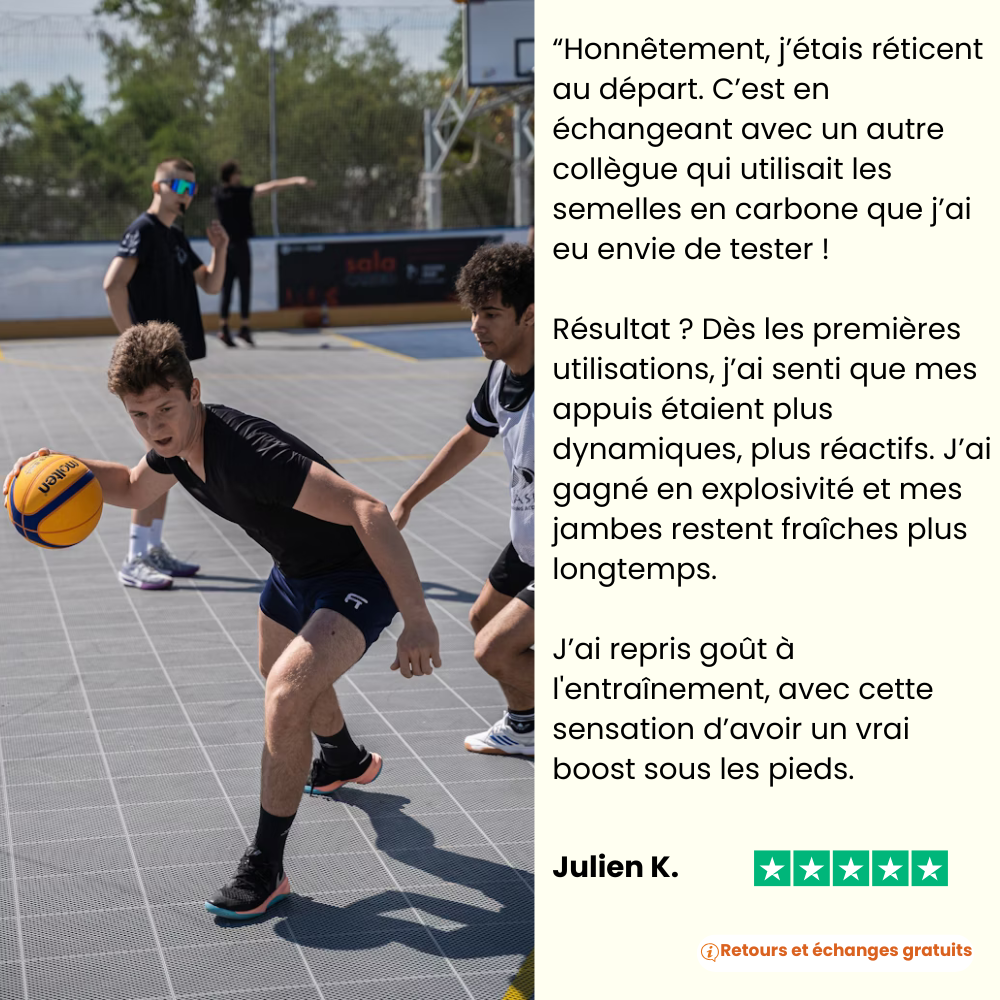 NOISOFF Performance™ - Semelles en Carbone Sportives