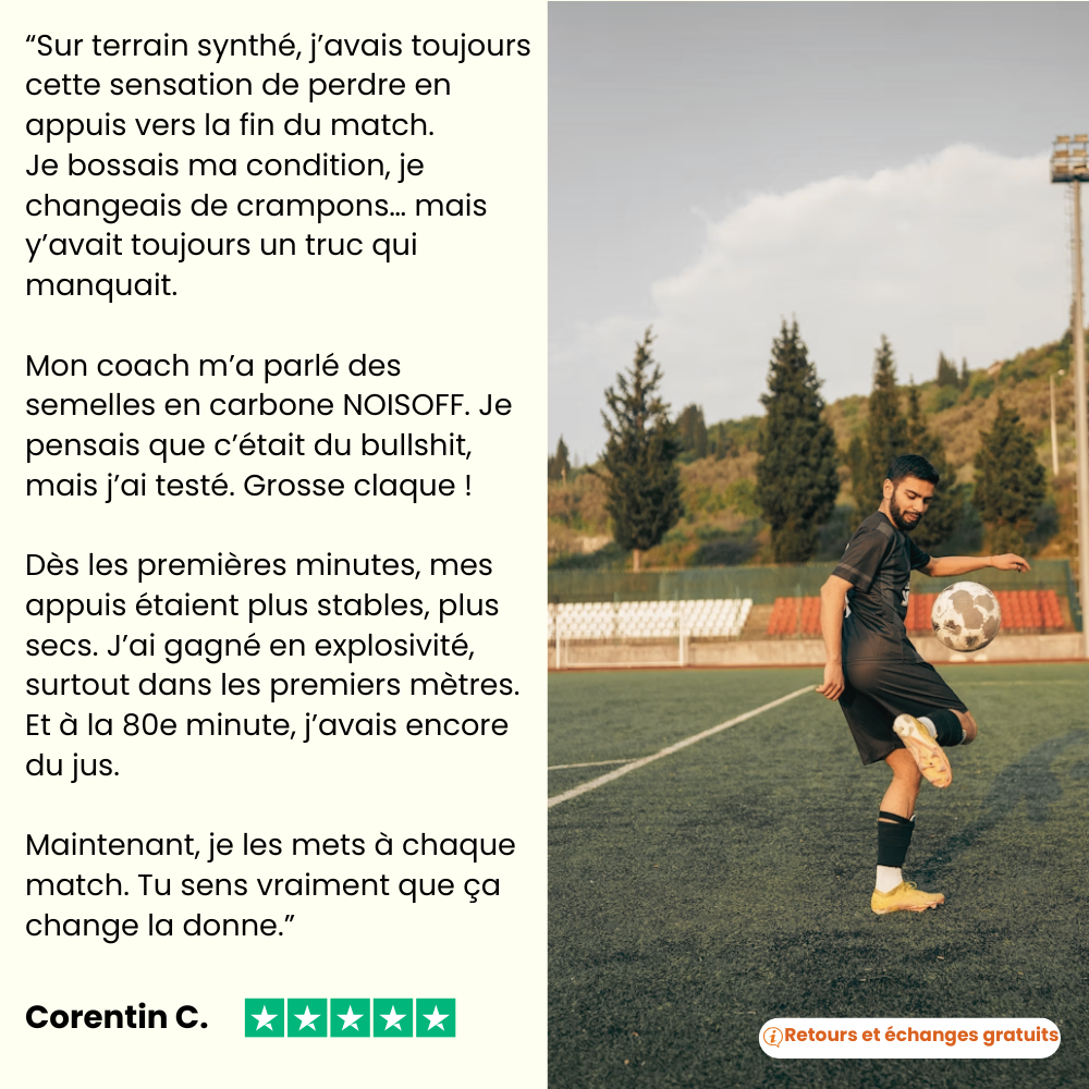 NOISOFF Performance™ - Semelles en Carbone Sportives